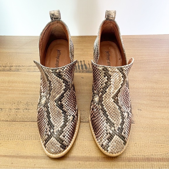 JEFFREY CAMPBELL Western Snakeskin Print Boots 6.5 - Picture 3 of 8